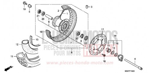 FRONT WHEEL VT750SB de 2011